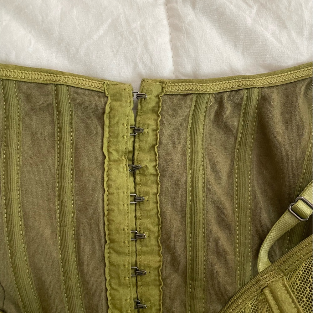 Green Corset Top SOLD - Picture 4 of 6